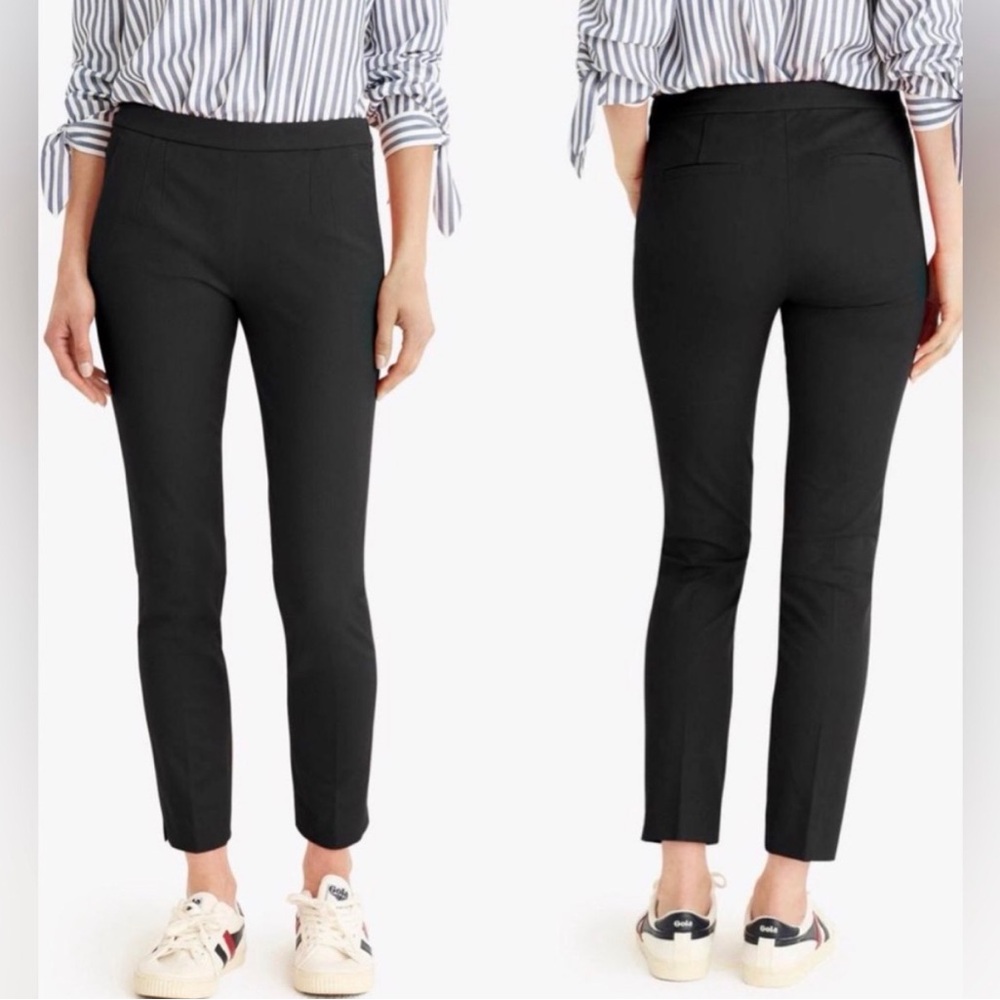 J.Crew Black Slim Fit Martie Pants, black, size 6 - Picture 2 of 6